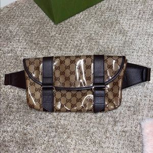 Gucci webby waist belt bag